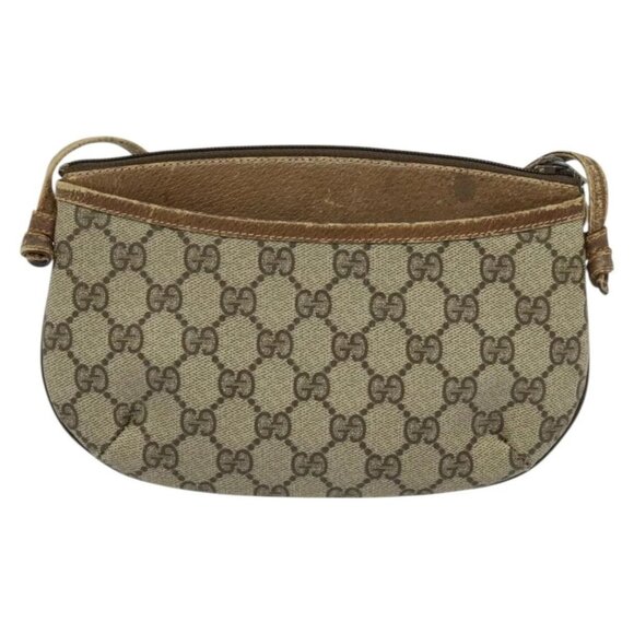 GUCCI GG Supreme Shoulder Bag PVC Beige Gold 904 02 020 Auth BA5087 - Picture 2 of 16